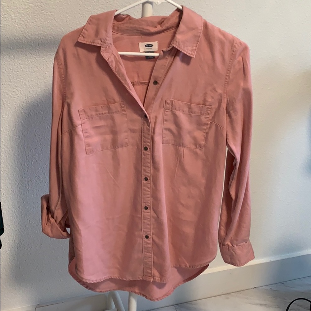 Old navy collared button down top size small